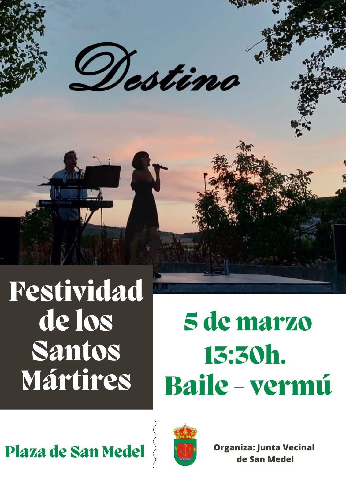 FESTIVIDAD DE LOS SANTOS MÁRTIRES - BAILE VERMÚ EN SAN MEDEL - DIA 5-03-2023 A LAS 13:30H